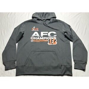 Cincinnati Bengals Super Bowl LVI Nike Hoodie NFL Dri-Fit Mens Size Medium